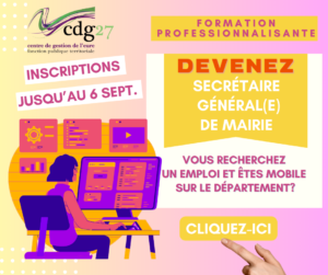 formation cdg27 secrétaire générale de mairie